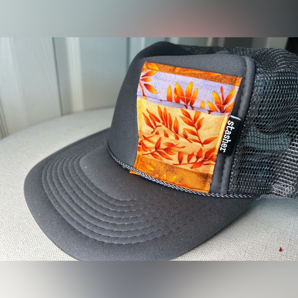 OTTO Stasher Gray Adjustable Mesh Trucker Graphic Pocket Hat Truckee, CA